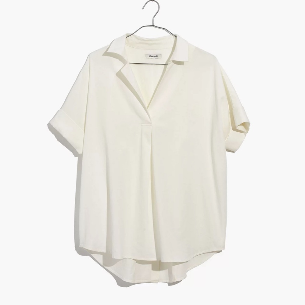 Madewell white Courier top